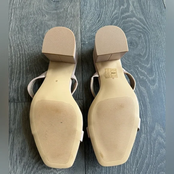 Birdy Grey Alby Low Chunky Heel in Nude Blush Size 8 - Picture 11 of 13